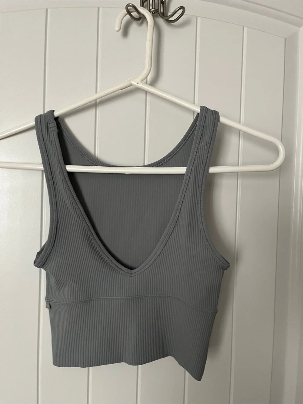 lululemon athletica Ribbed Scoop Tank - Light Gray